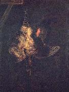 Rembrandt, Selbstportrat mit toter Rohrdommel